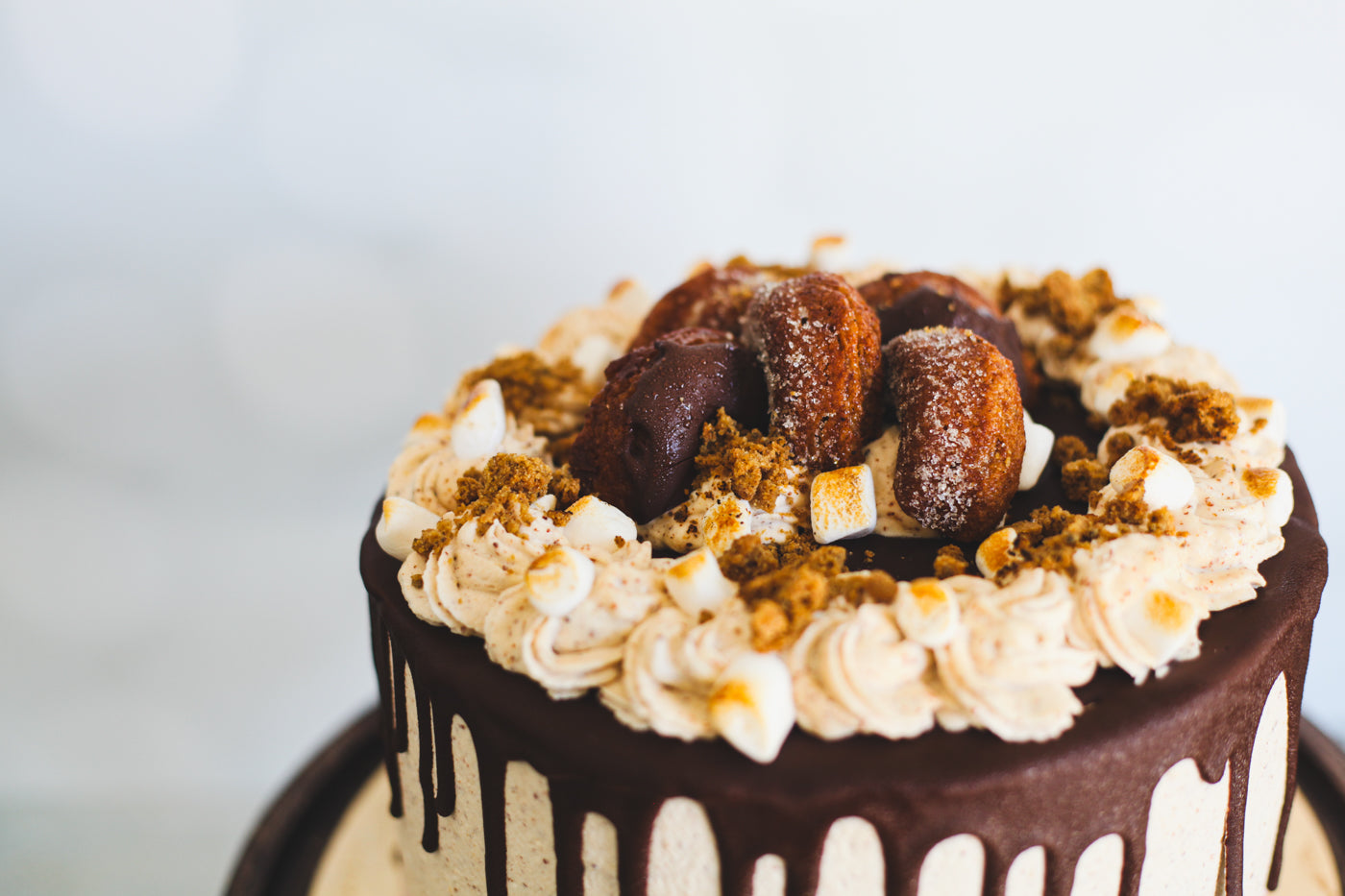 Birthday Cake: Rocky Road Cake, 3-Layer