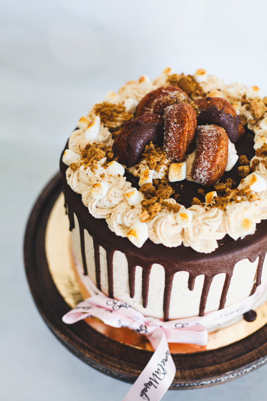 Birthday Cake: Rocky Road Cake, 3-Layer