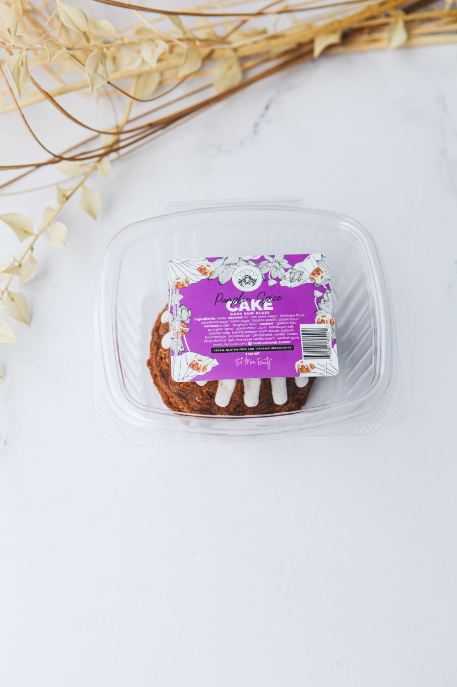 Pumpkin Spice Cake, 4 Mini Bundts