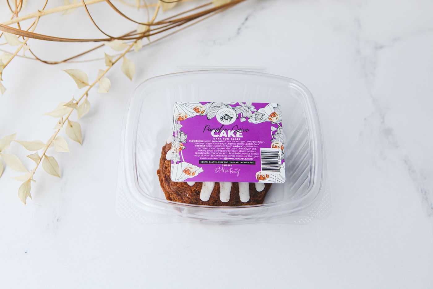 Pumpkin Spice Cake, 4 Mini Bundts