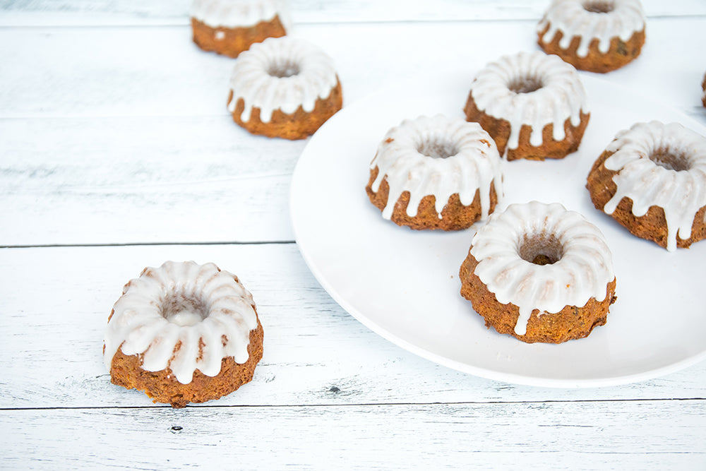 Carrot Spring Cake, Mini Bundt