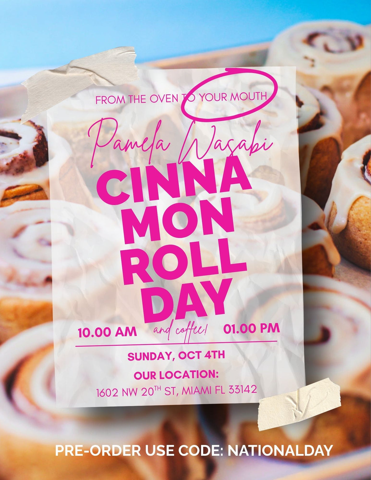 Cinnamon Roll Day - Join us!