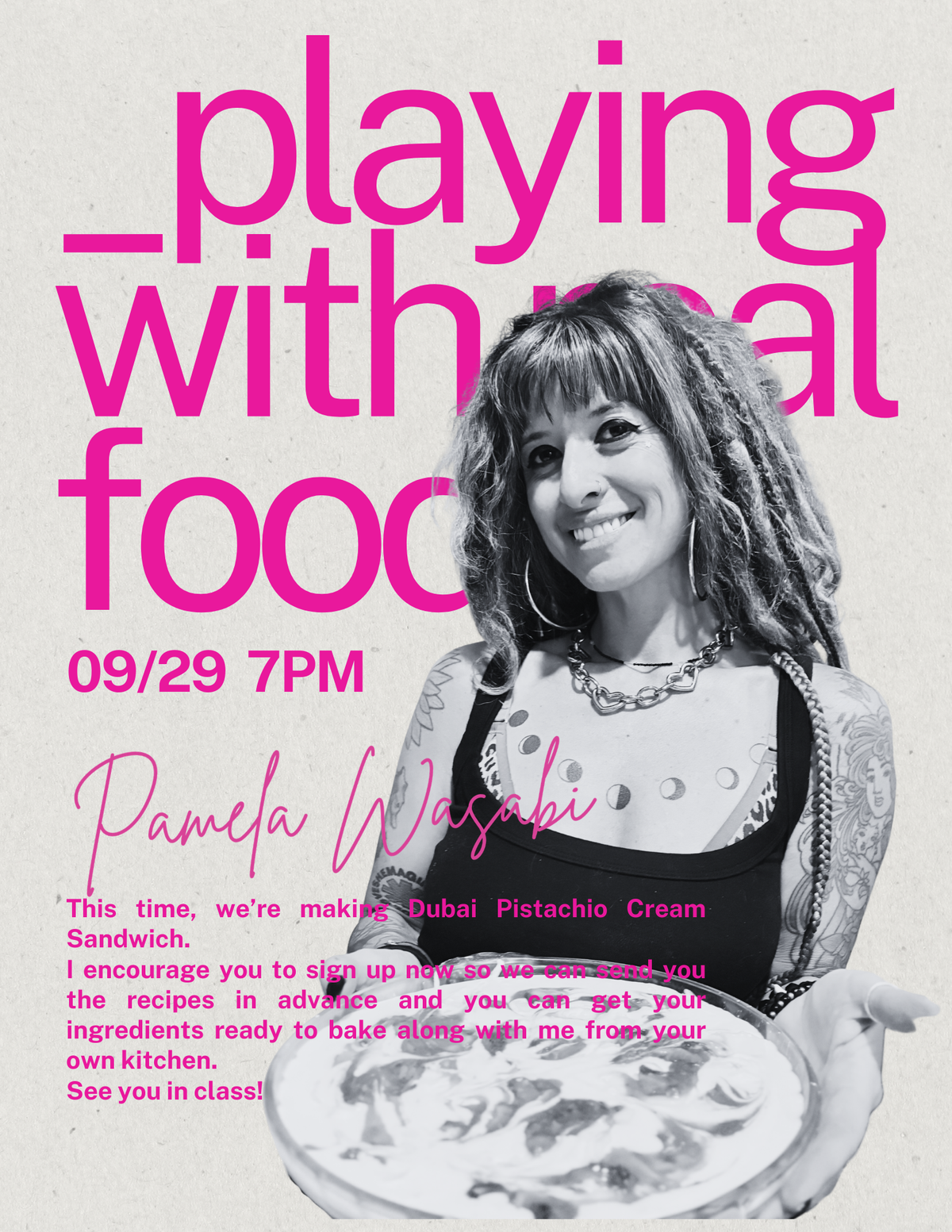 Virtual Cooking Class, 09/29
