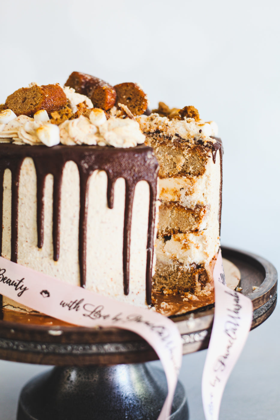 Birthday Cake: Rocky Road Cake, 3-Layer