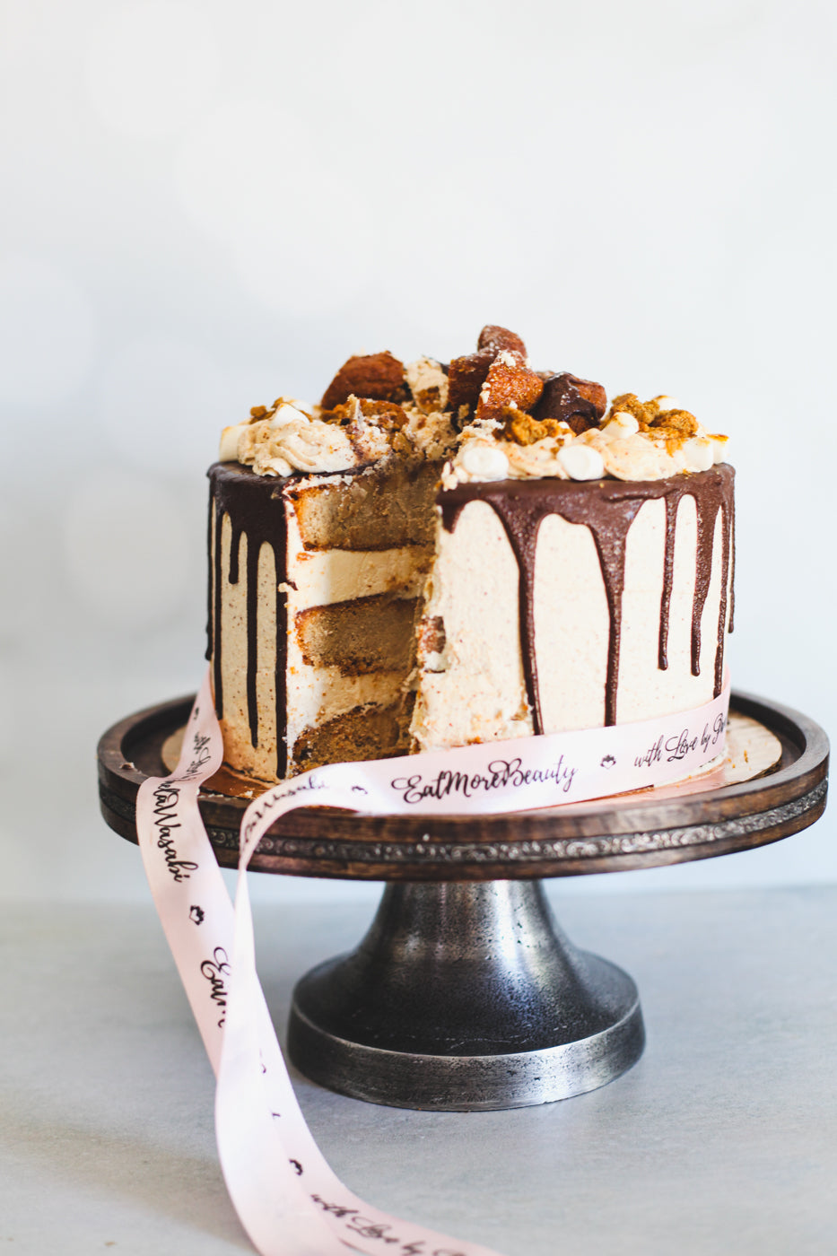 Birthday Cake: Rocky Road Cake, 3-Layer