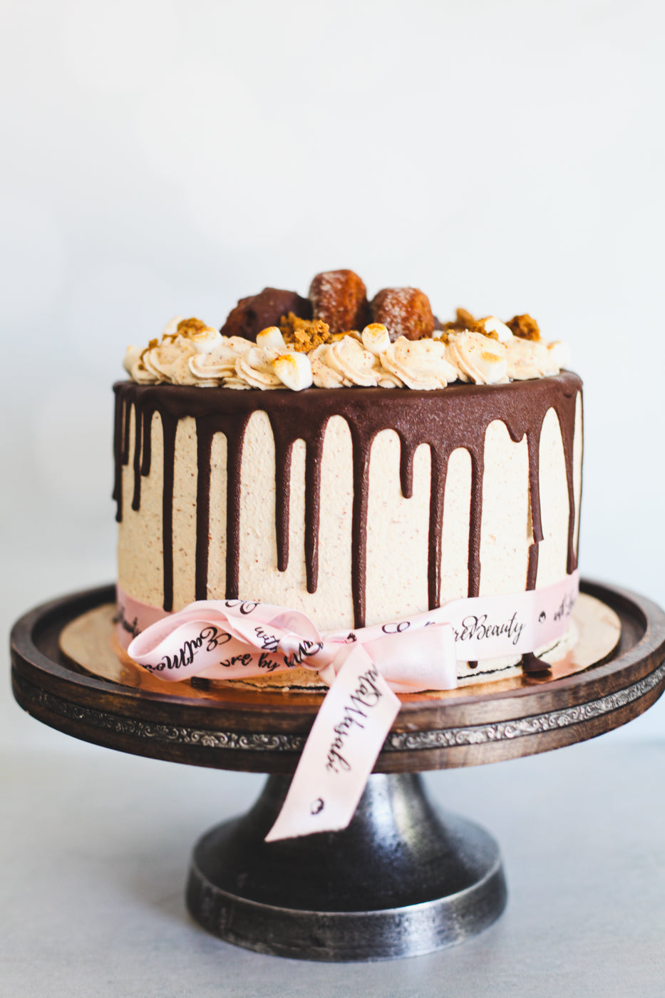 Birthday Cake: Rocky Road Cake, 3-Layer