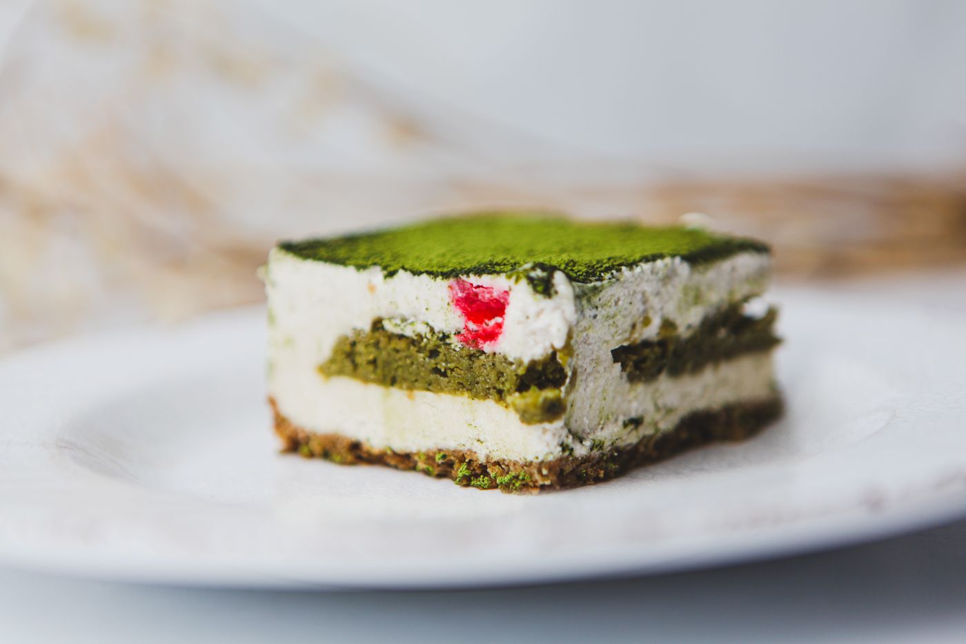 Matcha Strawberry Tiramisu