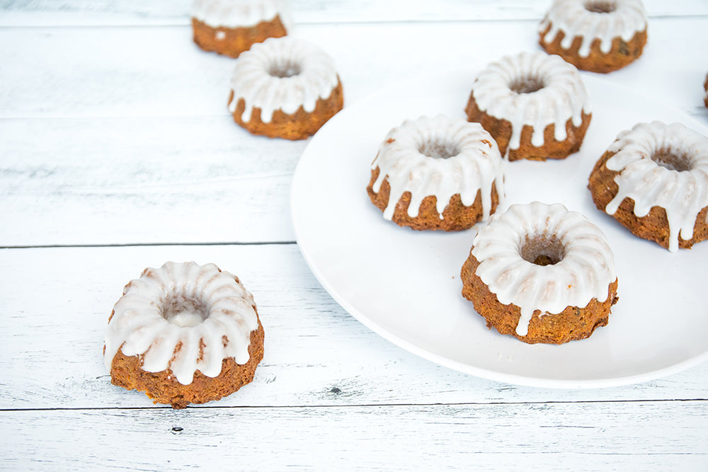 Carrot Spring Cake, 4 Mini Bundts